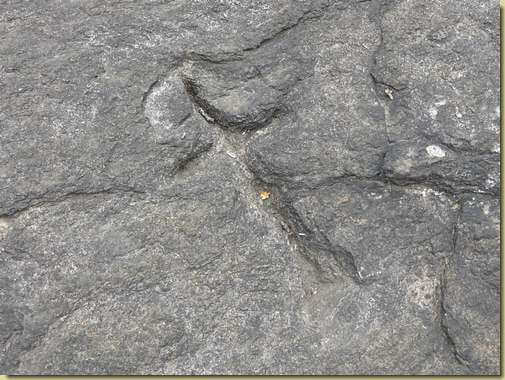 croce sulla lastra di roccia a copertura del Balmo 