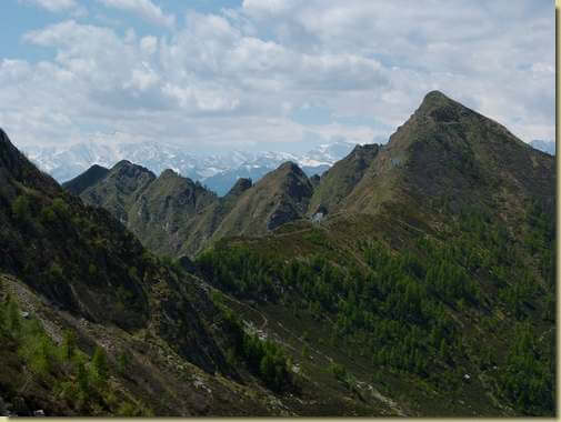 la cresta ovest del Pizzo delle Pecore...