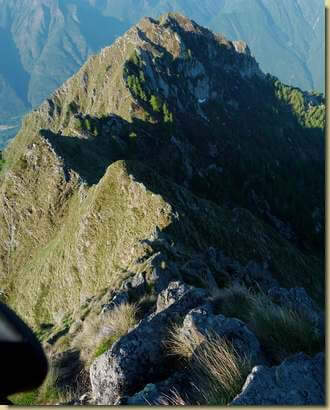 la cresta ovest del Pizzo delle Pecore...