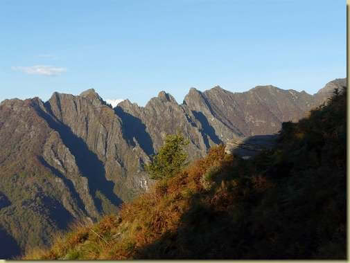 vista verso i Corni di Nibbio 