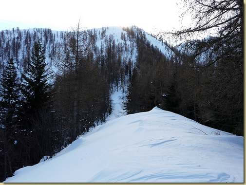 in alto la Costa Scarone  