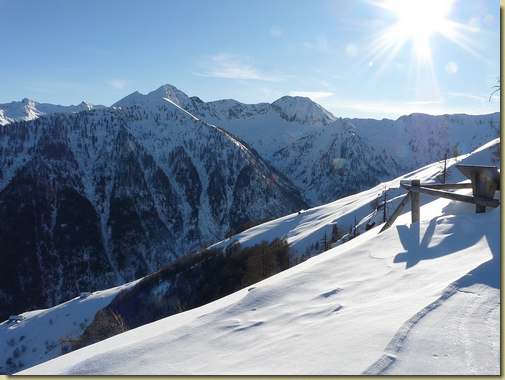 panorama verso il Pizzo dei Diosi dalla Cappella di Larecchio 