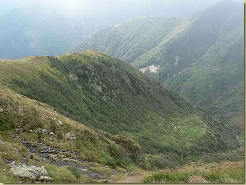 la dorsale dell'Alpe Muschia 