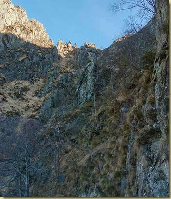 vista verso la cresta...