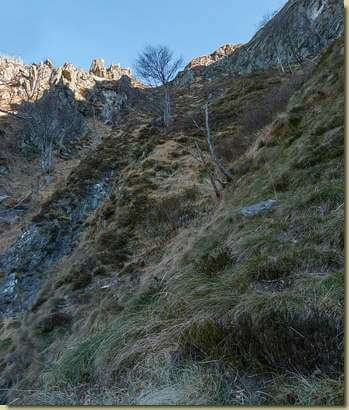 vista verso la cima...