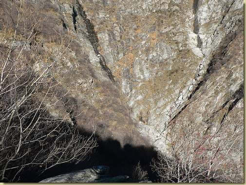 il canale che sale al Pizzo delle Pecore