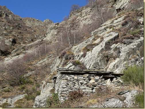 il canale verso l'Alpe Vallard