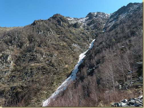 al centro il canale del Rio Dresio...