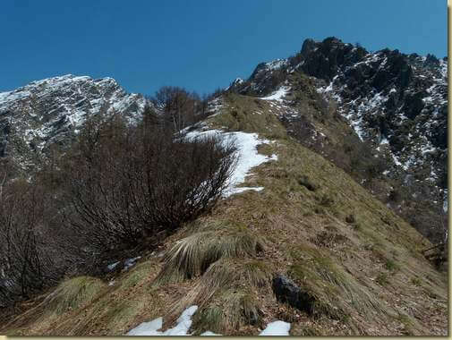 arrivo sulla dorsale...