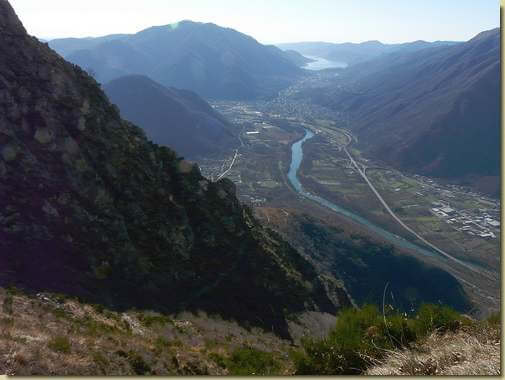 vista sul Mottarone e la piana di Gravellona Toce  