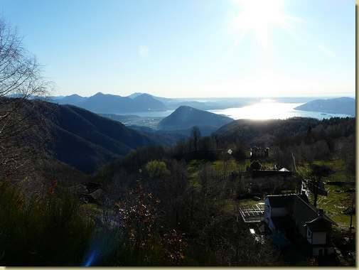 vista verso il Lago Maggiore dall'Alpe Ompio 