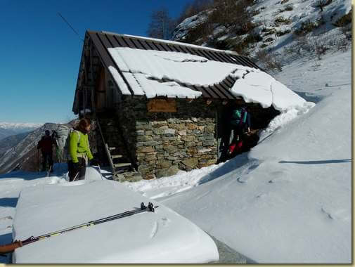 arrivo al Bivacco...