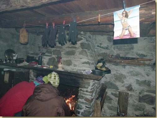 davanti al fumoso camino...