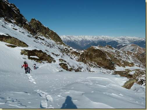 salendo verso la Bocchetta...