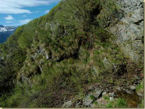 il passaggio del primo canalino...