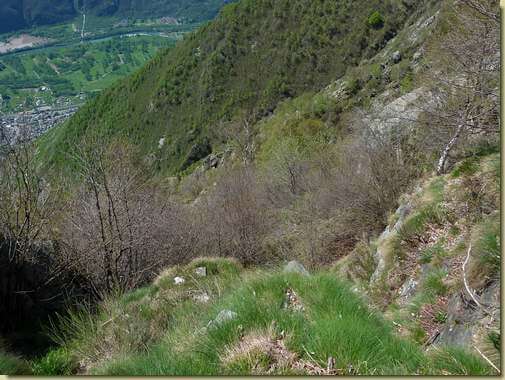 salendo verso Vallard...