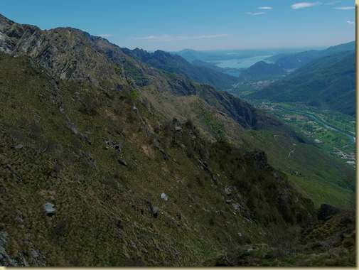 il versante di Vallard...