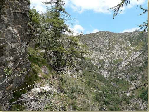 il versante ovest del Pizzo dei Diosi 