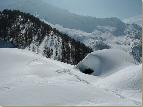 neve all'Alpe Noccola...