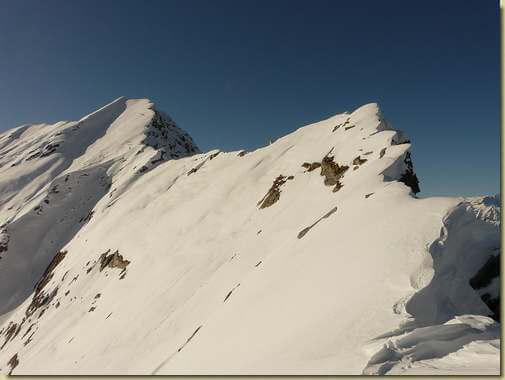 la cresta verso il Togano 