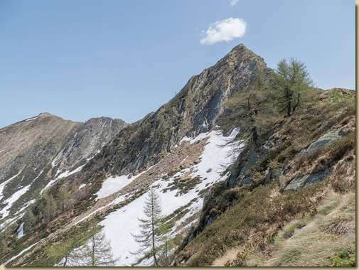 la cima ovest del Pizzo di Cortetto...