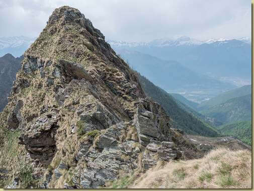 la cima ovest del Pizzo di Cortetto...