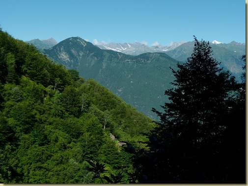 vista verso il Pizzo Castello... (in basso, Rigulun)