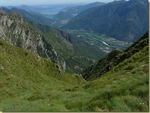 vista sul versante del Rio del Ponte 
