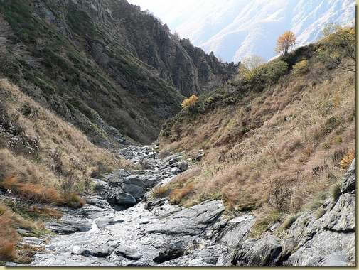sul rio che scende dalla Cima Marsicce...