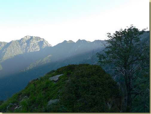 la cresta della Val Pogallo orientale