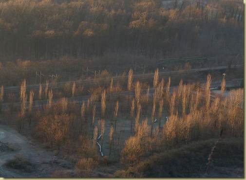 arrivo del sole sulla piana Ossolana...