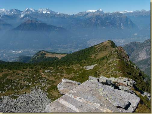 panorama dalla cresta...