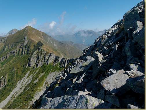 vista verso la Testa di Menta...