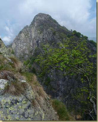 vista verso il Pizzo delle Tre Croci...