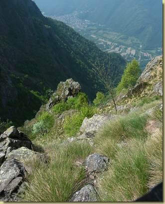sul versante ovest del Torrione di Bettola...