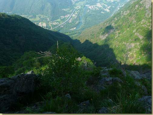 vista verso il fondovalle