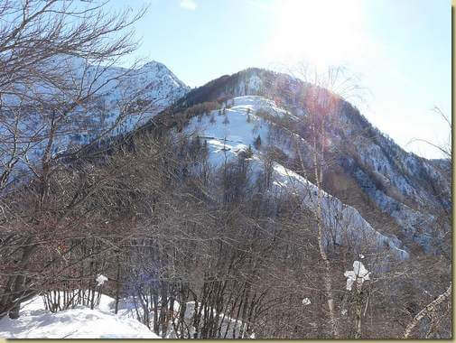 la dorsale dell'Alpe Drisioni 