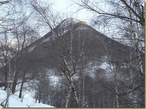 la dorsale percorsa in discesa... 