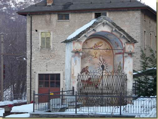 la Cappella di 'Tut i Sant' alla stazione di Trontano 