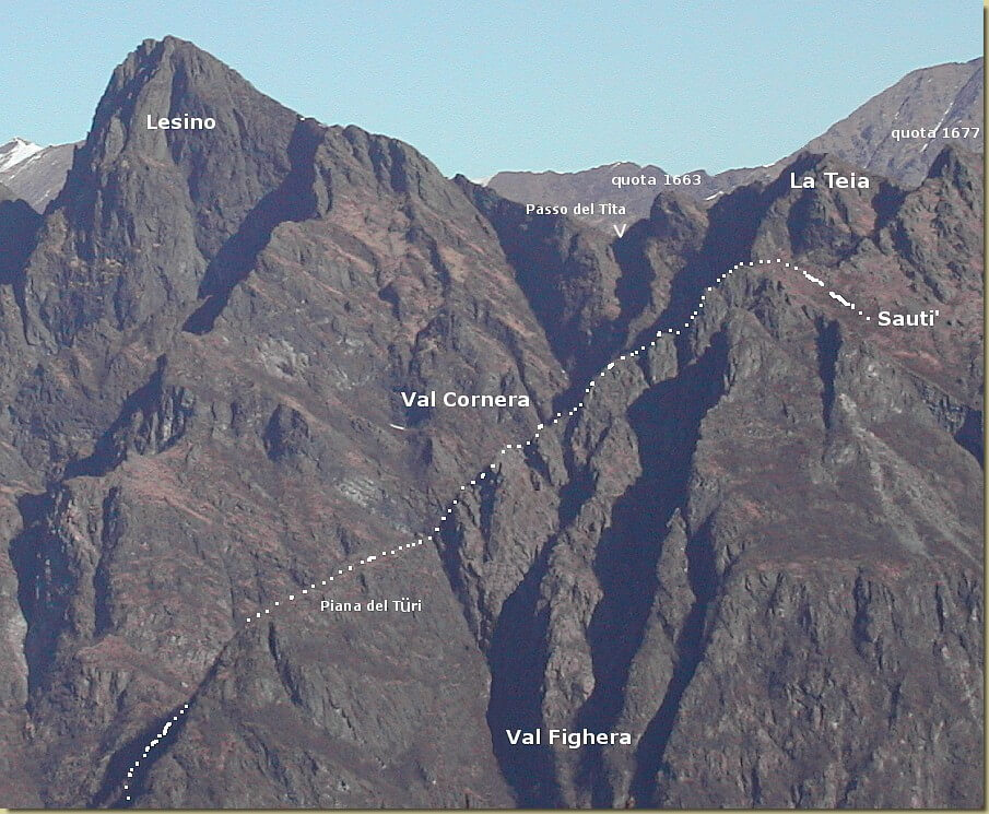 Val Cornera e Lesino visti da ovest