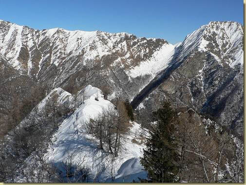 sulla cresta est del Mottac 