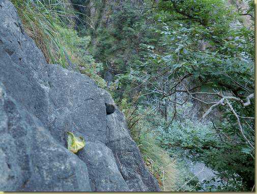 foro nella roccia...