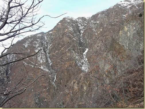 il versante nord del Vallone dei Mulini